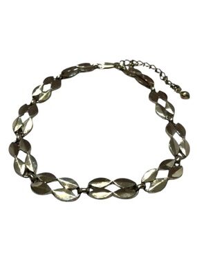 Vintage Silver Tone Linked Choker.
